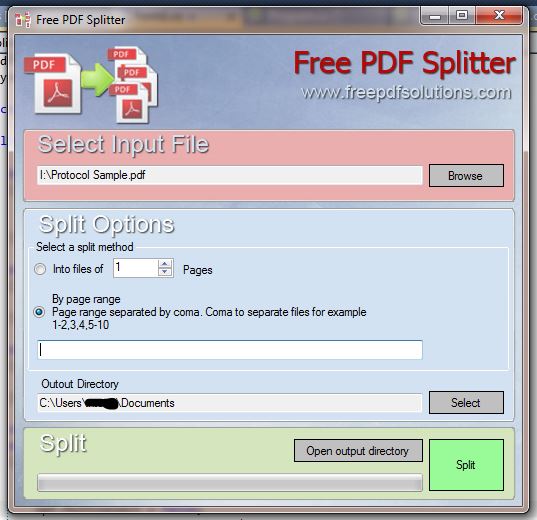 Split PDF files online. Free service to split PDF