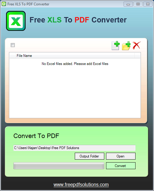 Free XLS To PDF Converter

