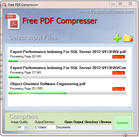 Free PDF compressor